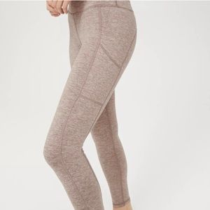 NWT Aerie Offline The Hugger high-waisted pocket legging in heather oatmeal